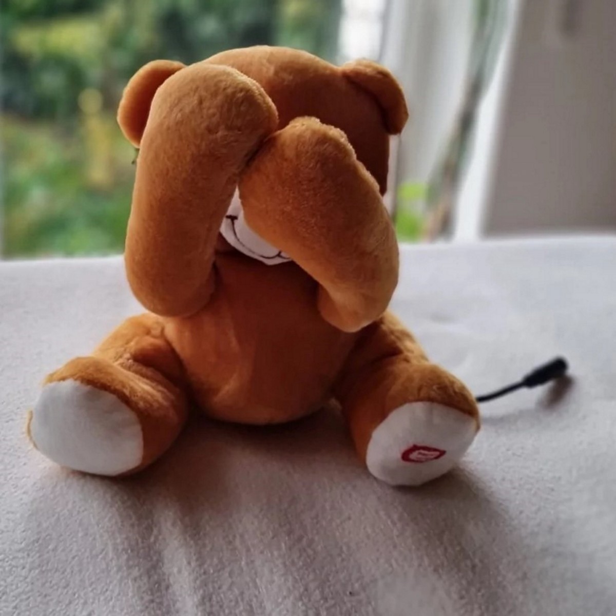 adapted bear with cable and jack plug