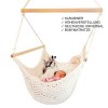 Babyschwinger-Set-Plus. with tuftless height adjustment with carabiner, universal rope bag, baby mattress