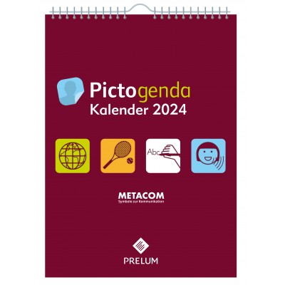 PICTOGENDA Cover: Kalendercover mit Piktogrammen