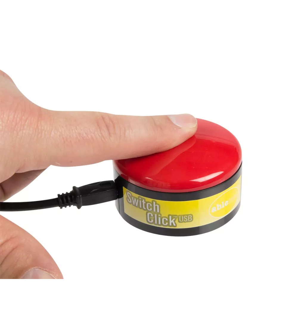 Interruptor USB Click - botón pequeño del ratón rojo - Ø 63.5 mm