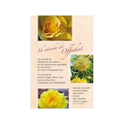 Fragrance card - I wish you openness