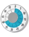 Time pointer with colored disc, which illustrates the time sequence with ring signal at the end.