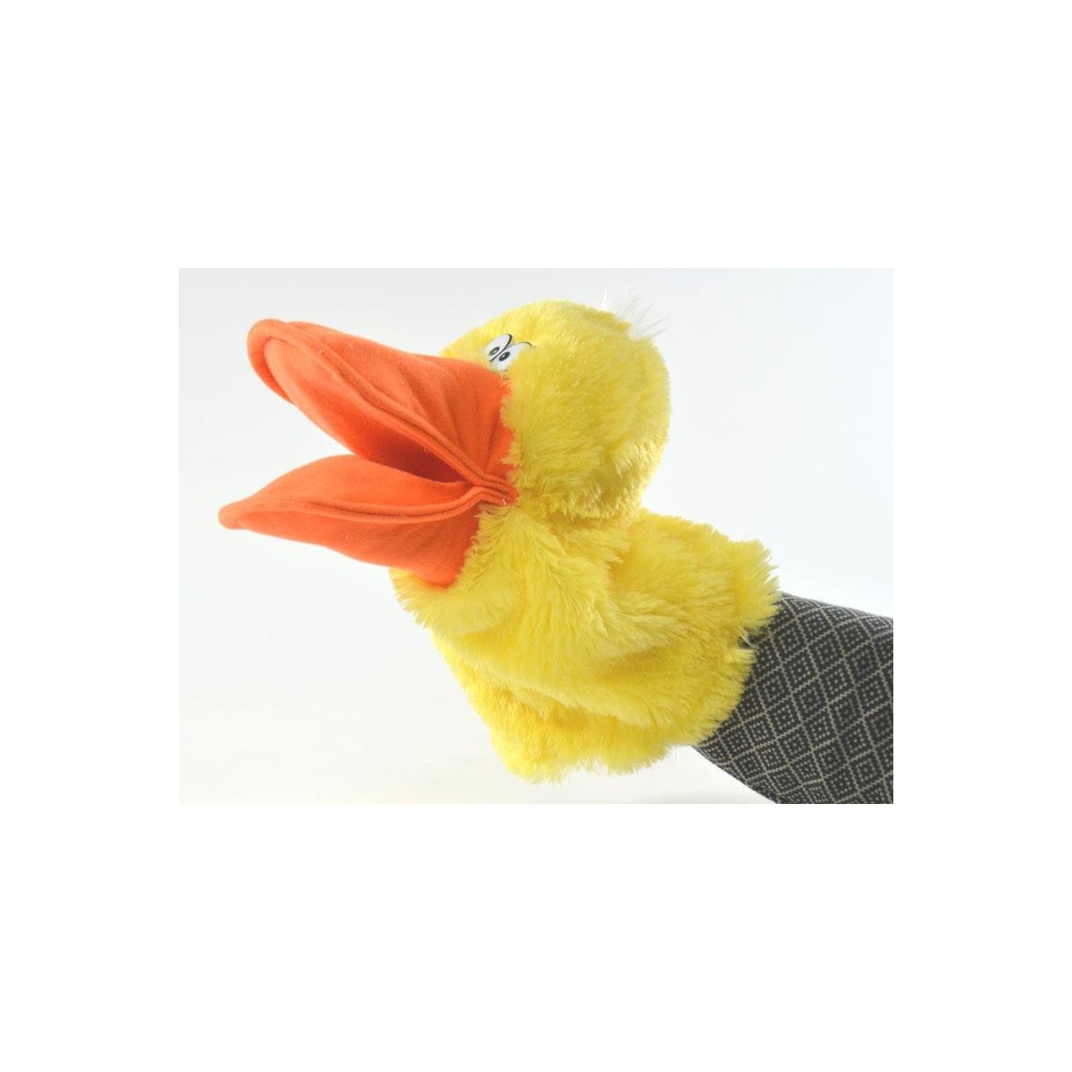 Music hand puppet duck