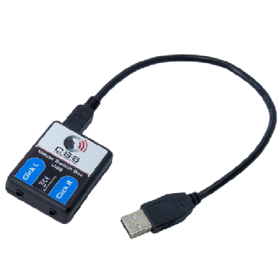 Mouse Switch Box USB - Adapter für Einfachtaster für die linke und rechte Maustaste