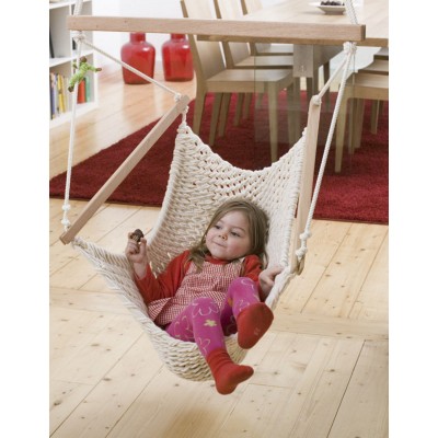 Kinderschwinger M Set – Kinderhängematte aus Biobaumwolle mit Höhenverstellung